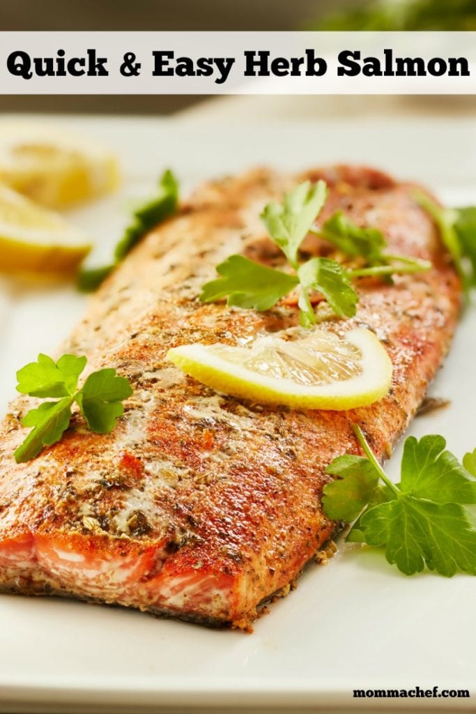 quick and easy herbed salmon recipe