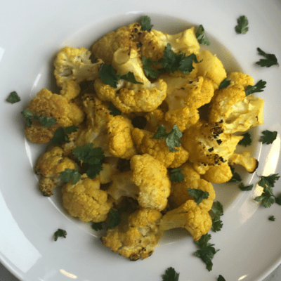 Simple Turmeric-Roasted Cauliflower