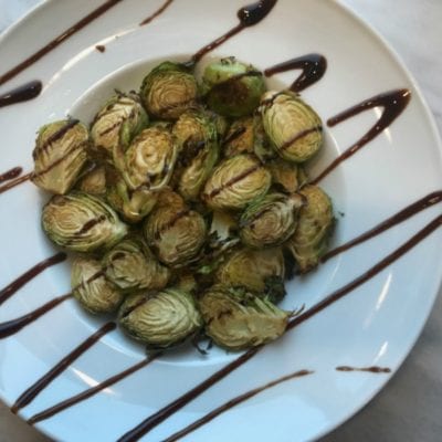 Balsamic Glazed Roasted Brussel Sprouts