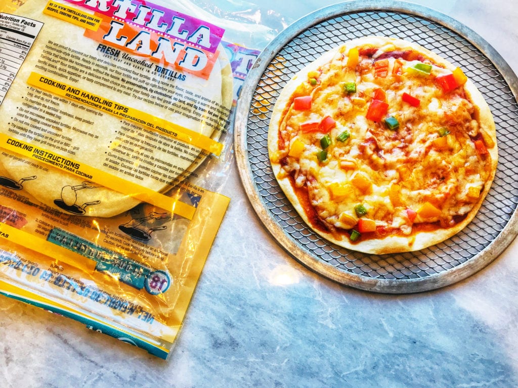 Quick and Easy Tortilla Pizza 