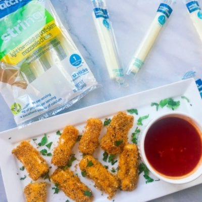 Healthy Baked Mozzarella Sticks