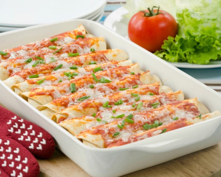 Simple and Delicious Vegetarian Enchiladas 