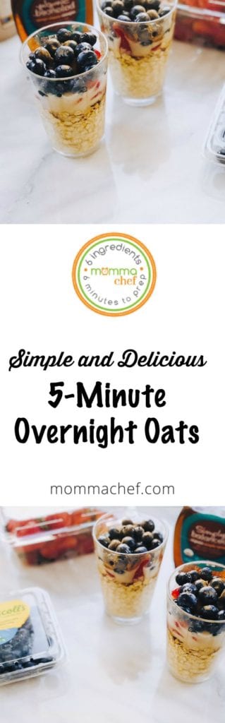 EASY Overnight Oats Recipe (Only 5 Ingredients and 5 Minutes!)