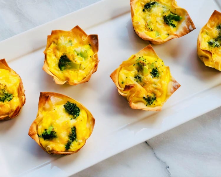 Easy Breakfast Egg Muffins in Wonton Wrapper