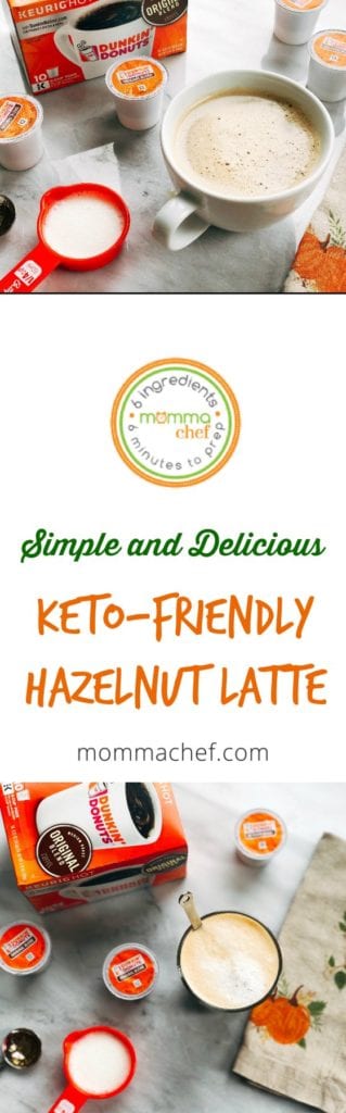 Keto Friendly Hazelnut Latte