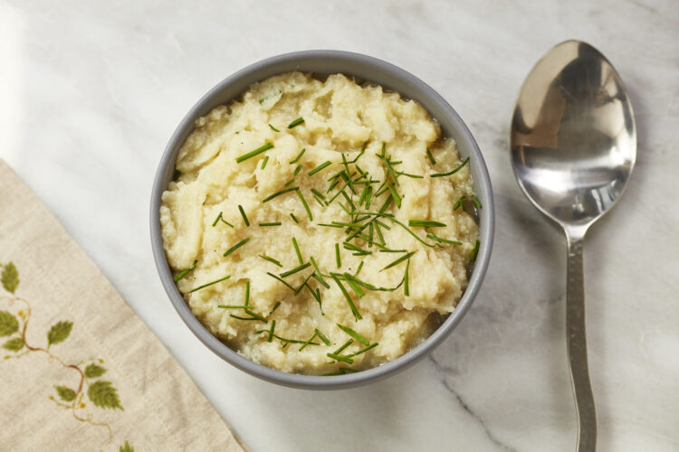 Healthy Cauliflower Mashed “Potatoes”