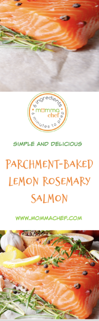 Lemon and Rosemary Salmon en Papillote • Curious Cuisiniere