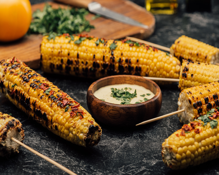 Grilled Corn with Chipotle Mayo
