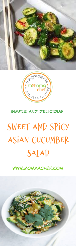 Sweet and Spicy Asian Cucumber Salad