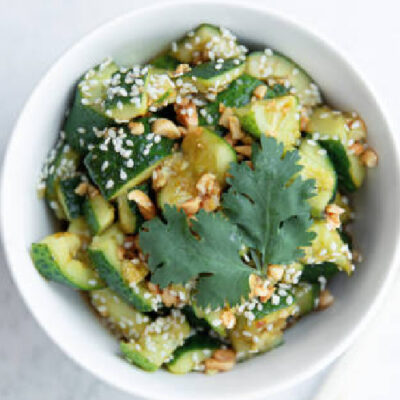 Sweet and Spicy Asian Cucumber salad