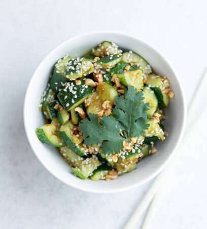 Sweet and Spicy Asian Cucumber Salad